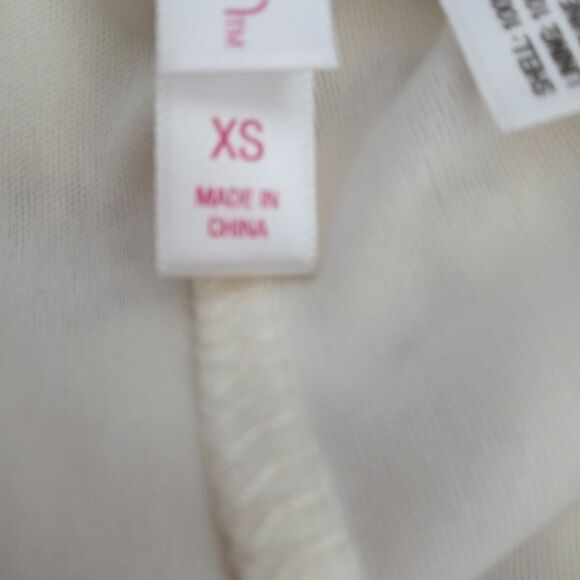 XHILARATION MULTICOLOR CREAM & TAN BUTTON DOWN ROMPER SZ.XS EUC - Picture 5 of 6